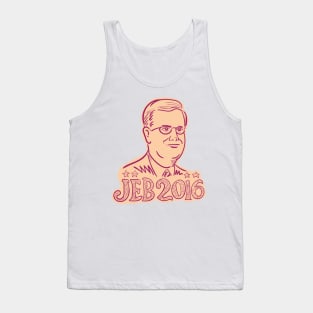 Jeb Bush 2016 President Cartoon Tank Top